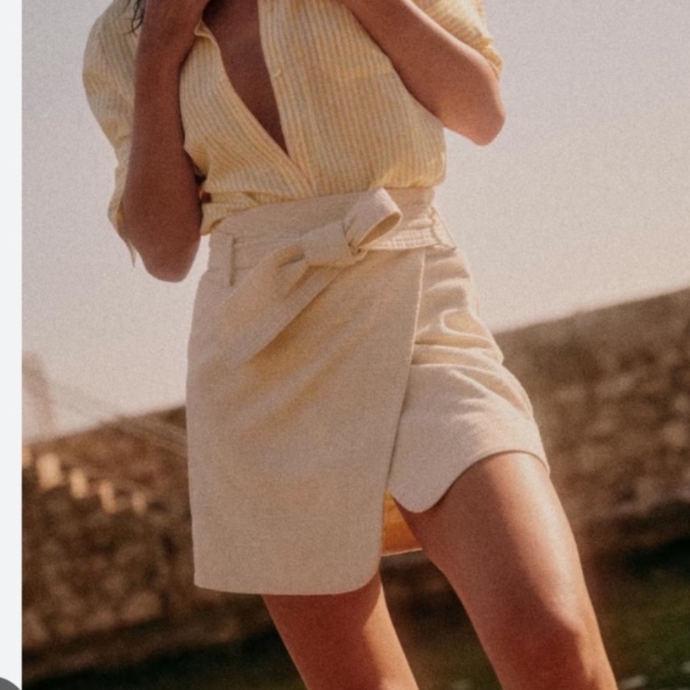 Sezane Leandra Skirt in Ecru